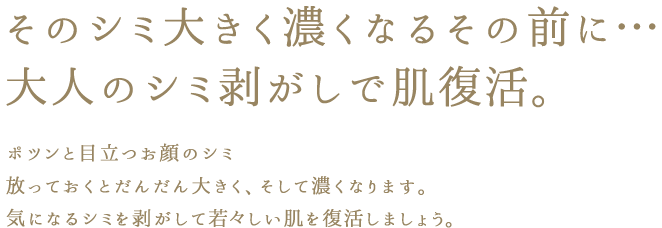 那珂川で唯一のシミの緩和が出来るサロン！ハーブとシミケアの最強の組合せで症例多数！！和漢ハーブピーリングBiopeel特薦サロン！！